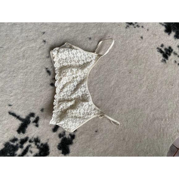 vintage 90s sheer unlined lace bralette - Picture 5 of 8